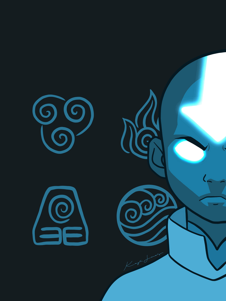 Aang by Little Jones Art 8 x 10 Print