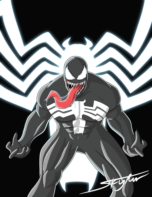 Venom by Little Jones Art Artist T-Shirt