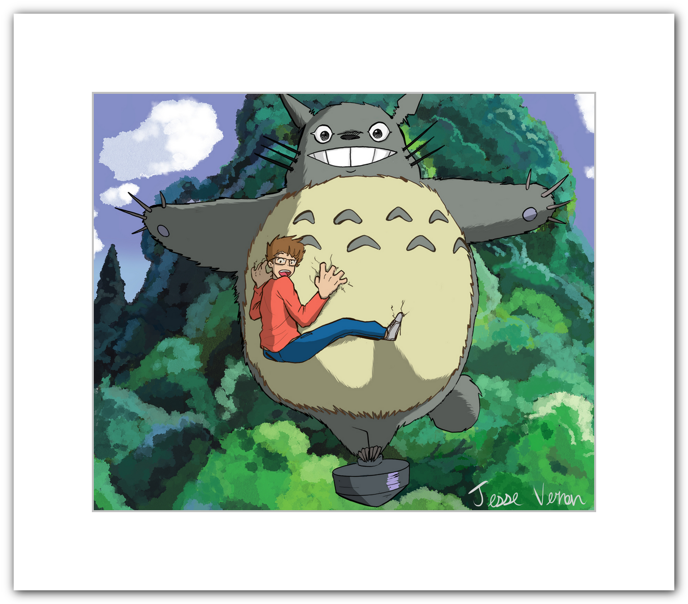 Totoro by Jesse Vernon 16" x 20" Fine Art Print