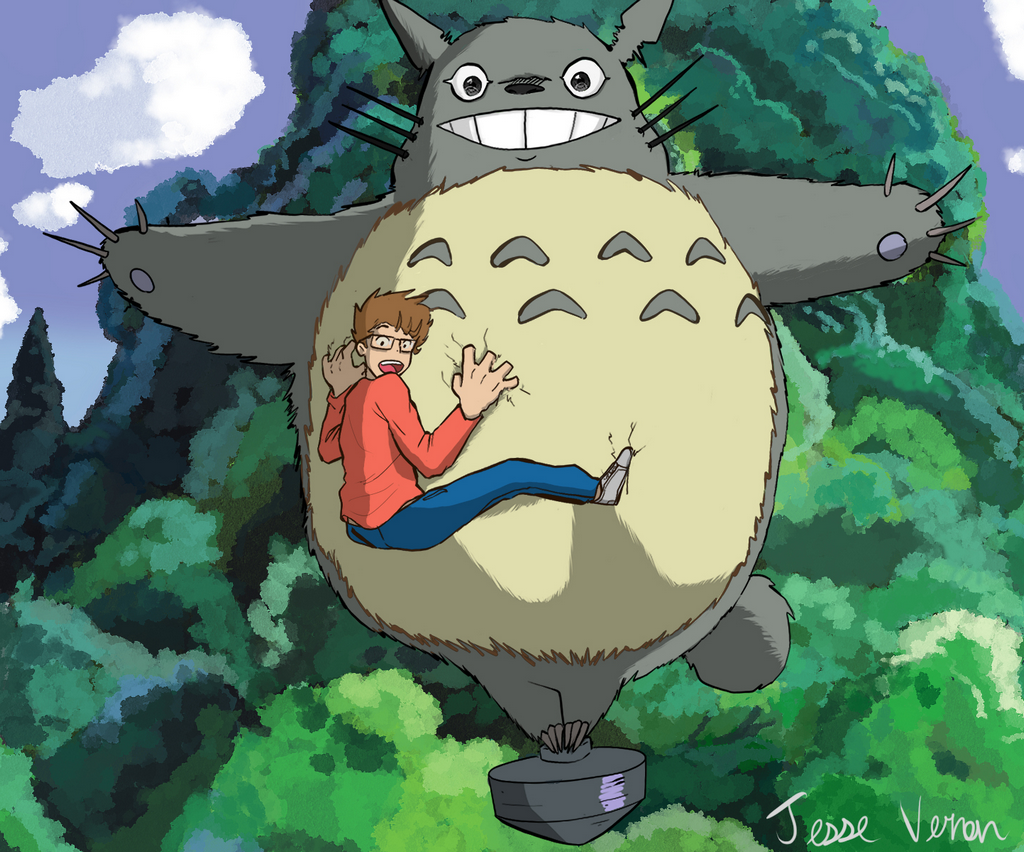 Totoro by Jesse Vernon 8 x 10 Print