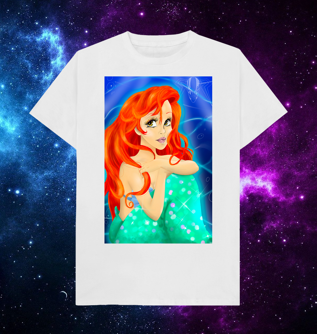 Ariel the Mermaid by Kyle Cook Artist T-Shirt
