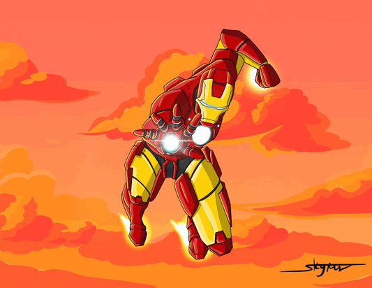 Iron Man by Little Jones Art 8 x 10 Print