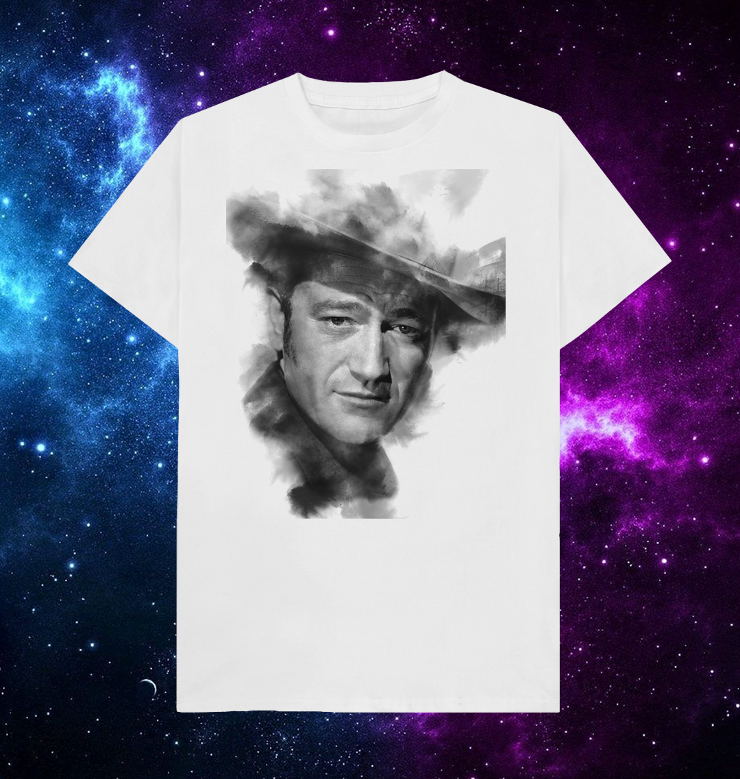 John Wayne in Charcoal by TinselTown Limited Artist T-Shirt