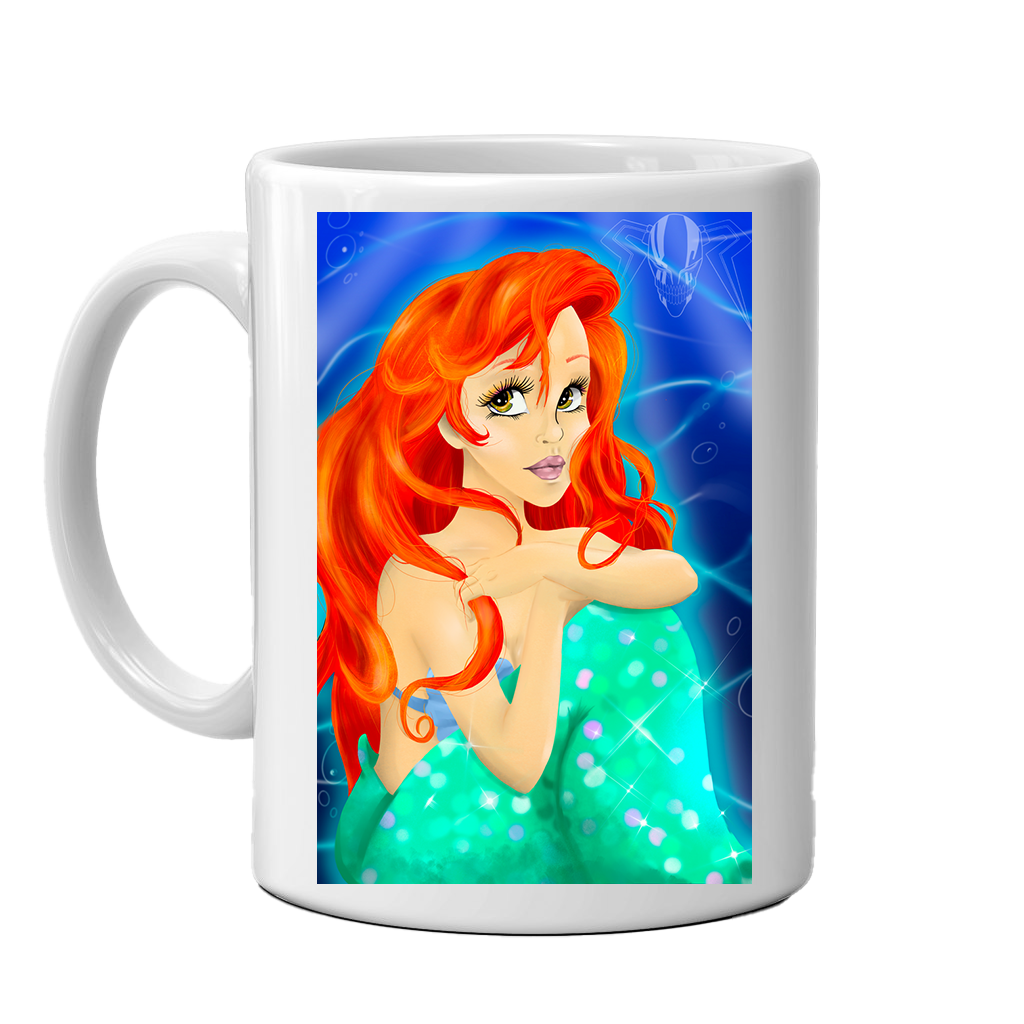 Ariel the Mermaid by Kyle Cook Artist Coffee Mug